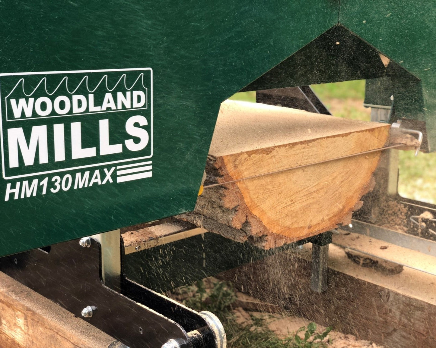 HM130MAX® Portable Sawmill Ground Mounted - Woodland Mills